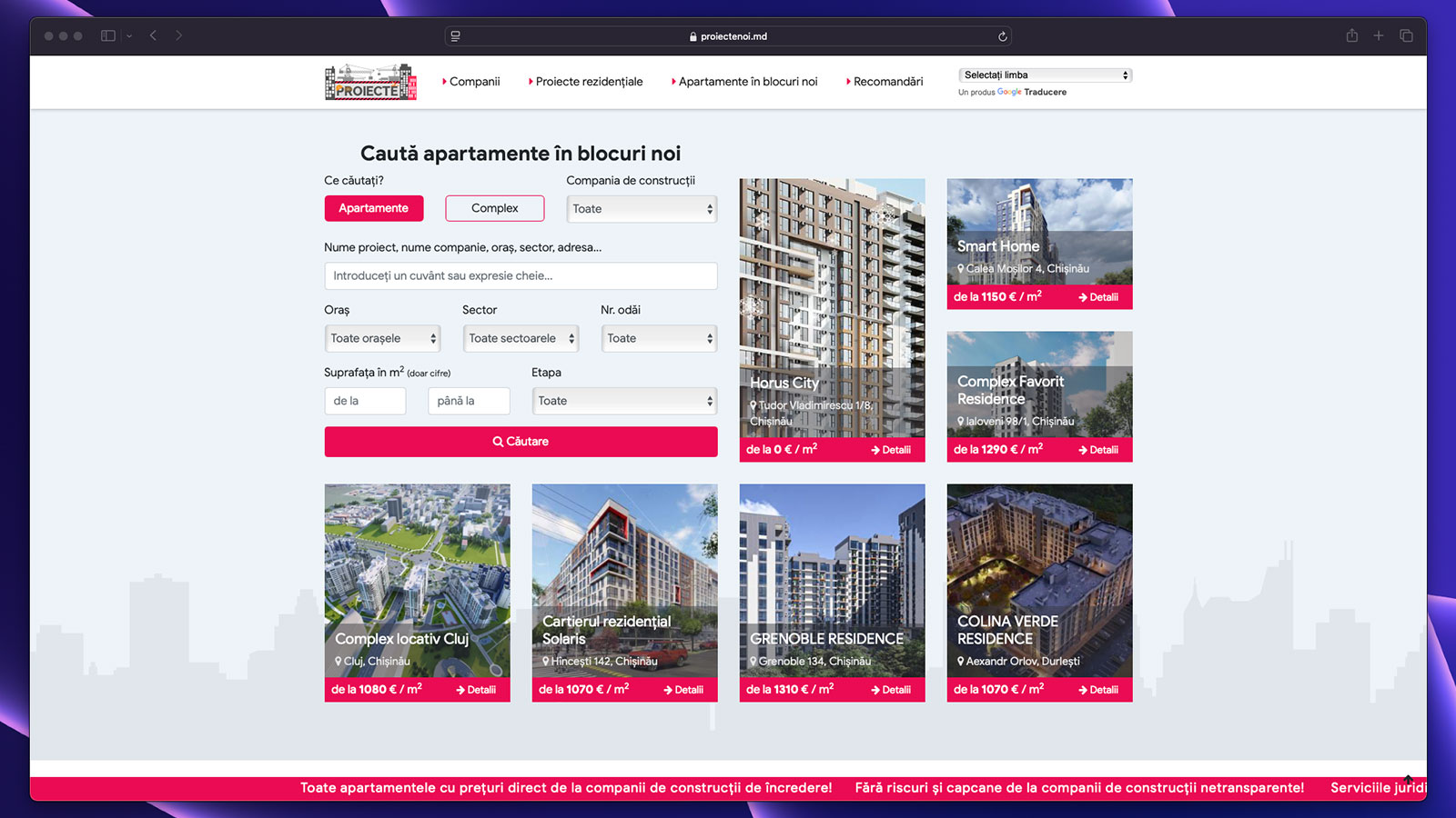 Proiecte Noi - Apartamente în Blocuri Noi - 0