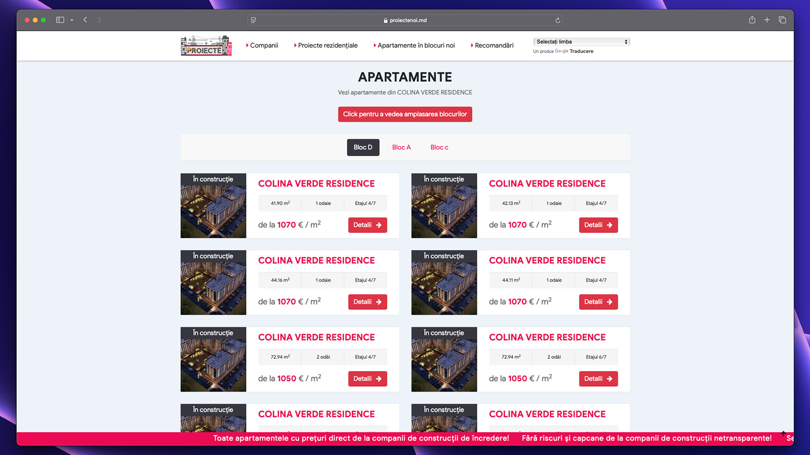 Proiecte Noi - Apartamente în Blocuri Noi - 2